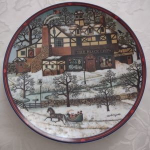 Charles Wysocki Peppercricket Grove The Black Crow Antique Holiday